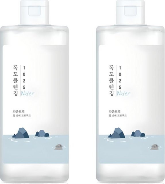 ROUND LAB 1025 Dokdo Reinigungswasser, Mizellen-Make-up-Entferner, 400 ml, 2er Pack - Bild 1