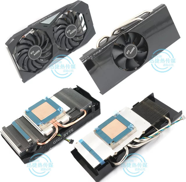 FREEZE MOD Quadro RTX A4000 GPU-Kühlermodifikation in Schwarz mit Kupferboden-Heatpipe und Lochabstand 54,5 x 54,5 mm - Bild 1