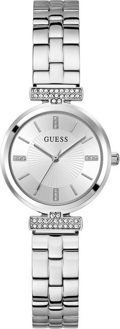 Guess Damenuhr Array, Quarz, Edelstahl, Silber, 28 mm - Bild 1
