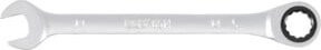 BGS Ratschenring-Maulschlüssel 6514 aus Chrom-Vanadium in Silber, SW 14 mm - Bild 1