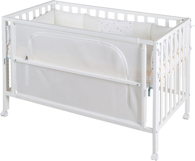 Roba Beistellbett Sternenzauber safe asleep in Weiß, B/T/H: 60 x 120 cm - Bild 1