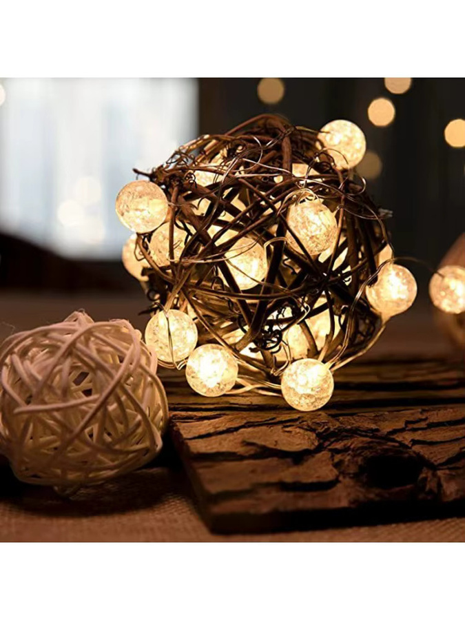 Feimefeiyou Batteriebetriebene LED-Lichterkette AG13 für Weihnachtsdekoration und Innendekoration - Bild 7