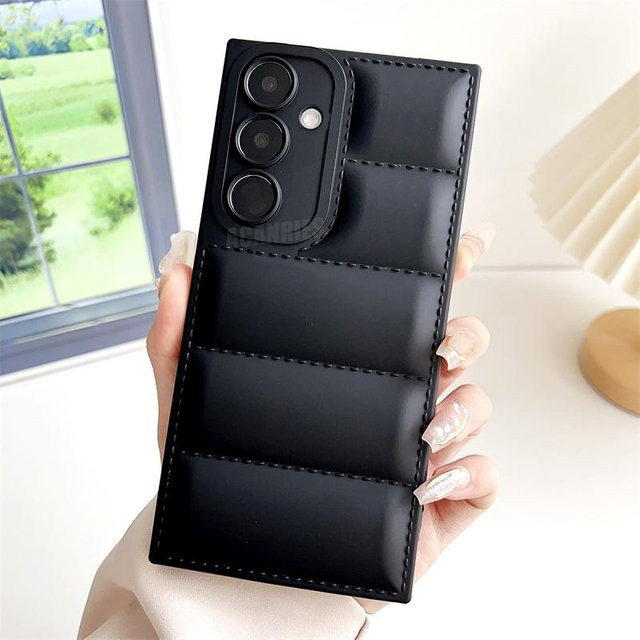 Candy Daunenjacke Silikon Hülle für Samsung Galaxy A15 A25 A35 A55 A16 A14 A24 A34 A54 5G sowie S25 S24 FE S24 weich - Bild 1