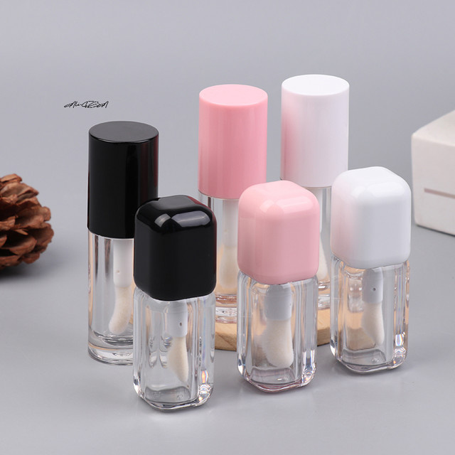 HNKMP Lipgloss-Röhrchen, 6 ml, transparent, mit großem Pinsel - Bild 1