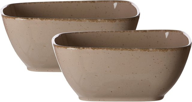Ritzenhoff & Breker Servierschalen Casa aus Keramik, Beige, 2er Set, Durchmesser: 22 cm - Bild 1