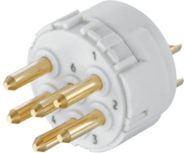 HARTING M23 Einsatz 09151062602 mit 6 Polen in Weiß aus Kunststoff - Bild 1