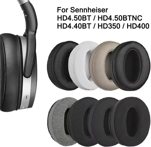 Ersatz Schaum Ohrpolster für Sennheiser HD450BT HD440BT HD430 HD350 HD400S HD458BT Kopfhörer in Schwarz und Grau - Bild 1