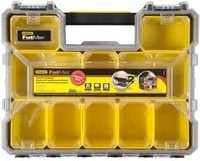 Stanley FatMax Profi-Organizer mit tiefen Fächern, spritzwassergeschützt, transparent/gelb, B/T/H: 45 x 12 x 36 cm - Bild 2