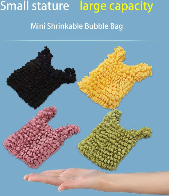 2 Stück qiusmile Magische Stretch-Taschen, elastische und faltenfreie Multifunktions-Einkaufstaschen in Schwarz - Bild 1