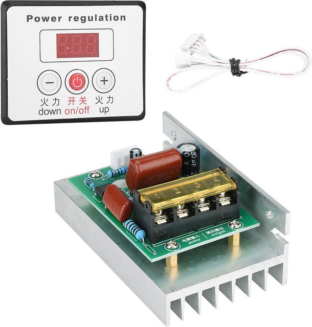 6000W SCR Digital Spannungsregler mit Drehzahlregelung und Dimmer für AC 220V in Multicolour - Bild 1
