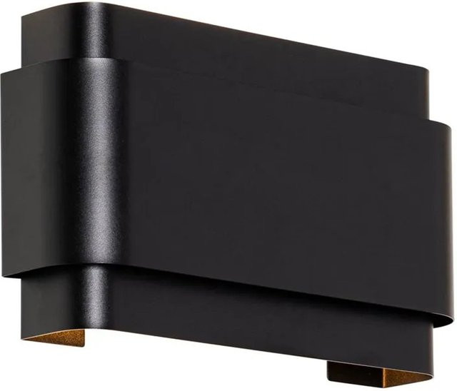 QAZQA Coen Industrielle Wandleuchte aus Stahl, 2-flammig, Schwarz, dimmbar, G9 - Bild 1