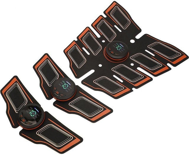 Lixada EMS Muskelstimulator für Bauch, Arme und Beine in Orange und Schwarz - Bild 1
