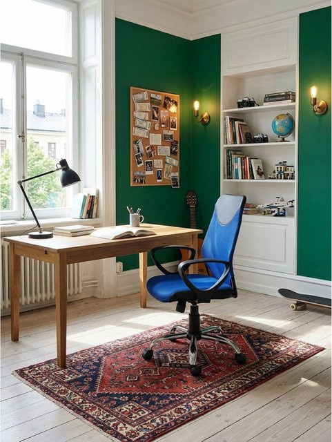 Ergonomischer Kinderschreibtischstuhl TERNI von KADIMA DESIGN, Blau, B/T/H: 60 x 60 x 101 cm - Bild 1