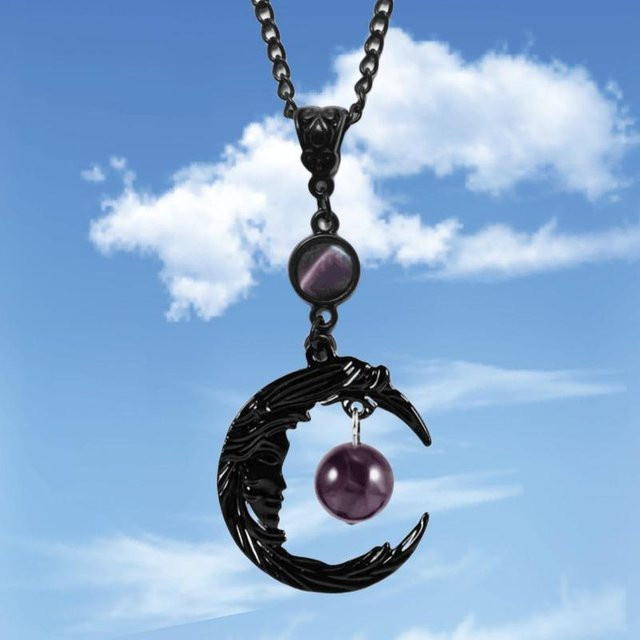 Unique Spark Anhänger Charm, Amethyst, Schwarz, Damen - Bild 1