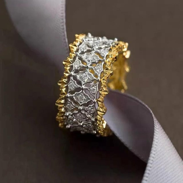 YIRAN Jewelry Ring, Kupfer, Silber, Zirkonia, Damen - Bild 1