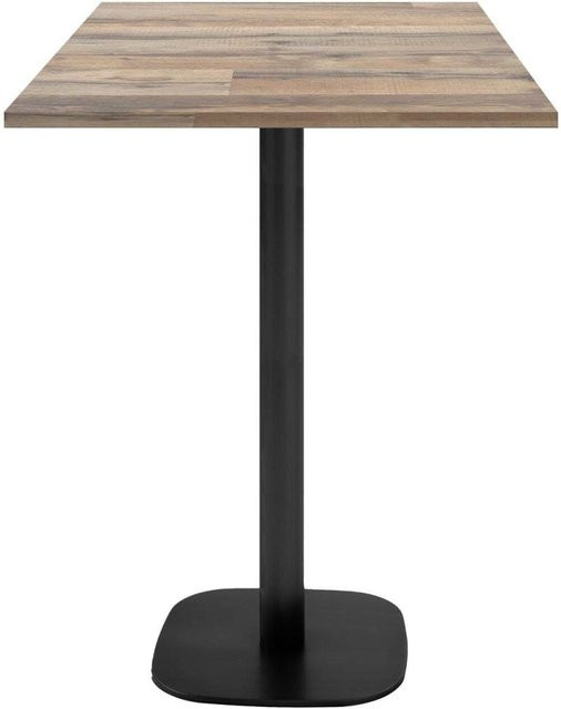 RestooTab Stehtisch Round quadratisch in Eiche und Schwarz, B/T/H: 60 x 60 x 113 cm - Bild 1