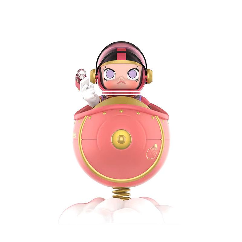 POPMART Original MEGA SPACE MOLLY 100% Blooming Series Pfingstrosen-Figur in Pink - Bild 2