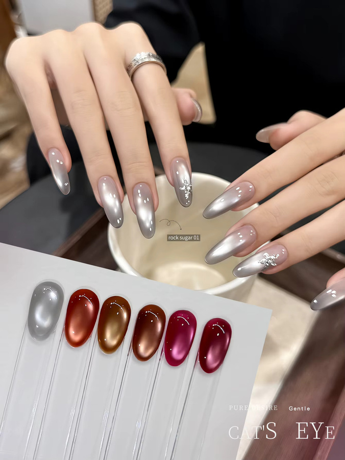 XEIJAYI Katzenauge Gel-Nagellack Set, 15 ml, Glänzend - Bild 2