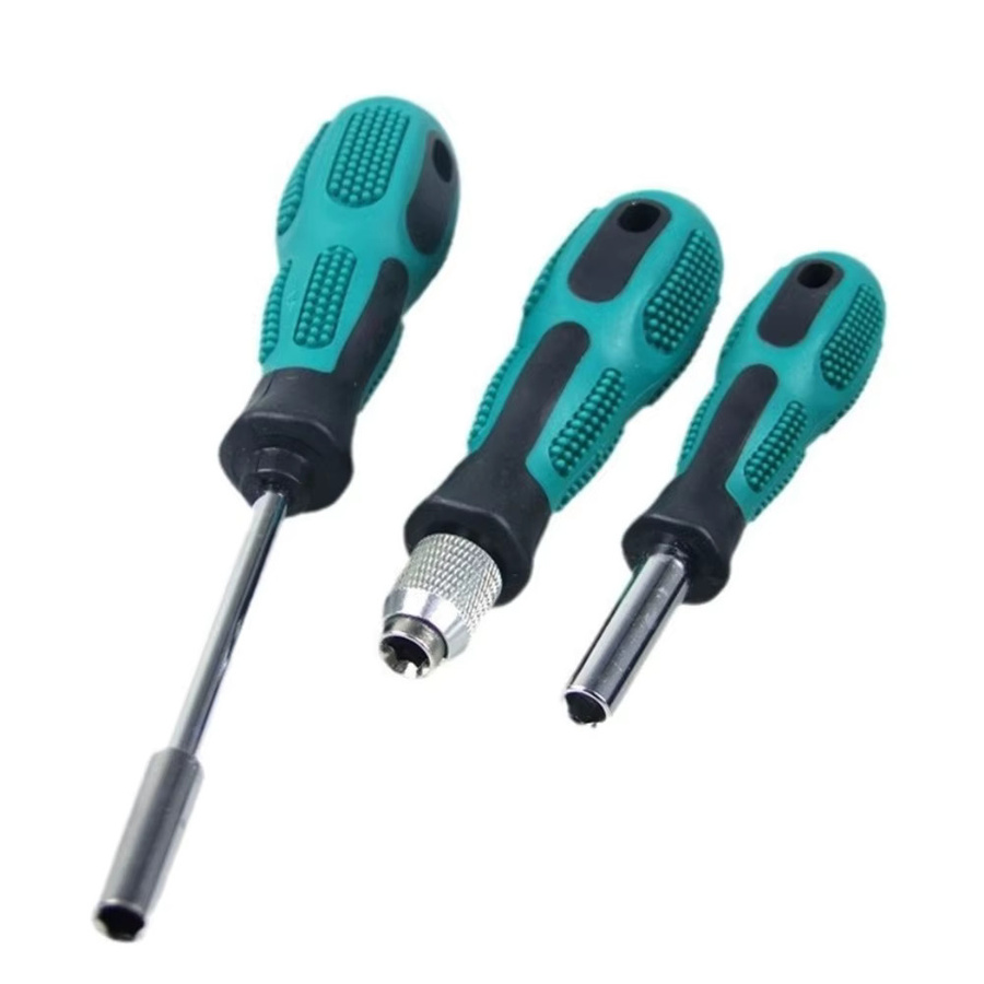 Vibratite 3er-Set Schraubendreher-Griff mit rutschfestem Design und 1/4 Zoll Hex-Schaft als Bit-Halter für Reparaturarbeiten - Bild 5