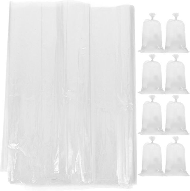 100 Stück transparente Zuckerwatte-Beutel aus lebensmittelechtem Kunststoff, B: 30 cm, H: 60 cm - Bild 1
