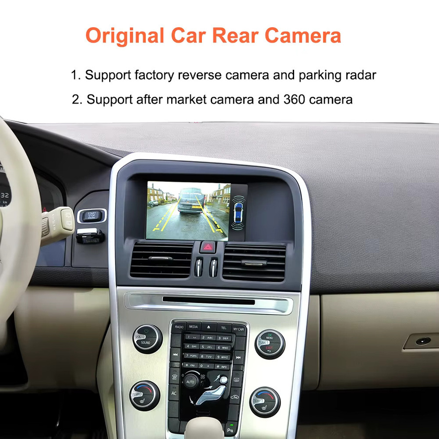Bonroad Wireless Carplay und Android Auto Nachrüstkit für Volvo V40 V60 S60 XC60 V70 XC70 S80 (2010-2015) mit 7 Zoll Bildschirm in Schwarz - Bild 6