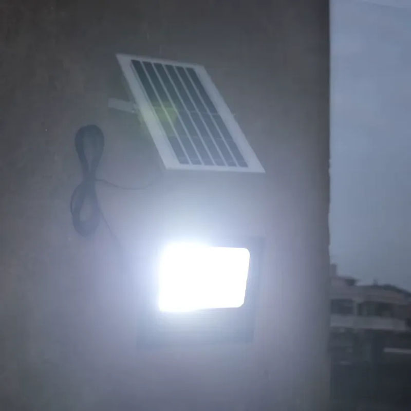 XIWANGFIRE 50W Solar-Außenflutlicht mit Fernbedienung und Reflektor, LED Sicherheitsscheinwerfer in Schwarz für Garten und Terrasse - Bild 5