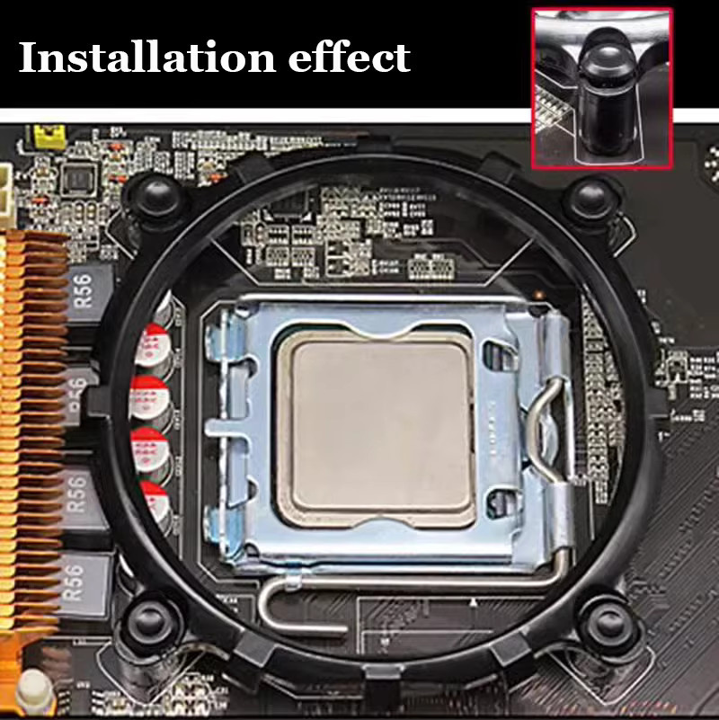 LDPCSJ Motherboard-Halterung für CPU-Kühlerlüfter in Schwarz, kompatibel mit 1366, 115X, 775 und der 12. Generation - Bild 6