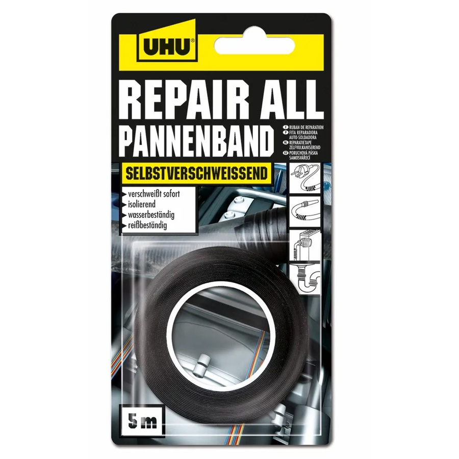 UHU Repair All Pannenband Reparaturband in Schwarz, Breite: 19 mm, Länge: 5 m - Bild 3