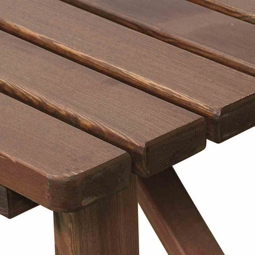 FUN STAR Gartentisch Tessin aus Kiefernholz in Braun, Rechteckig, B/T/H: 150 x 73 x 74 cm - Bild 3