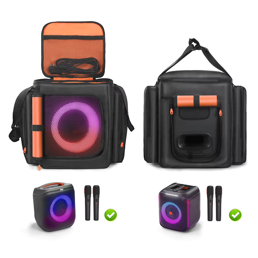 Stoßfeste Lautsprecherschutzhülle für JBL Partybox Encore Essential in Schwarz - Bild 2