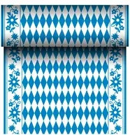Papstar Tischläufer Bayrisch Blau in Blau und Weiß aus Vlies - Bild 1