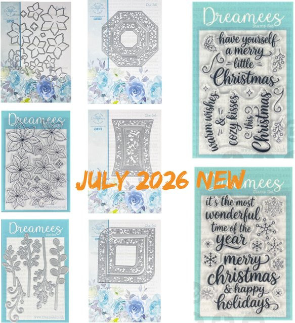Metall-Stanzformen Weihnachtsrahmen Festliche Versen A6 für DIY Scrapbooking und Papierkarten in Silber - Bild 1