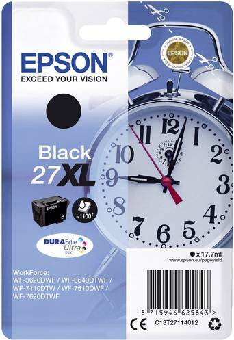 Original Epson Tintenpatrone 27XL Schwarz C13T27114012 - Bild 1
