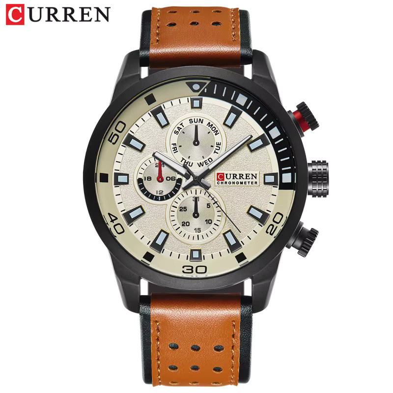 CURREN Armbanduhr, Analoguhr, Leder, Herren - Bild 2