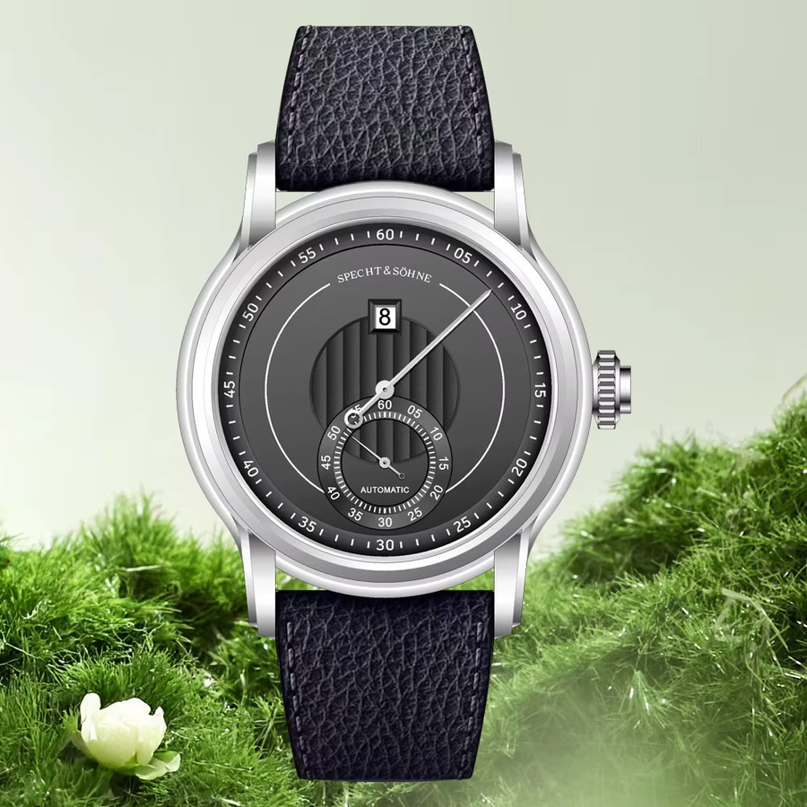 Specht & Söhne Jump Hour Armbanduhr, Automatik, Edelstahl, Saphirglas, Herren - Bild 2