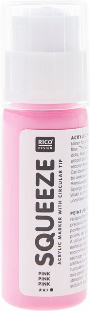 Rico Design Squeeze Acrylic Marker Acrylfarbe Pink 60ml - Bild 1