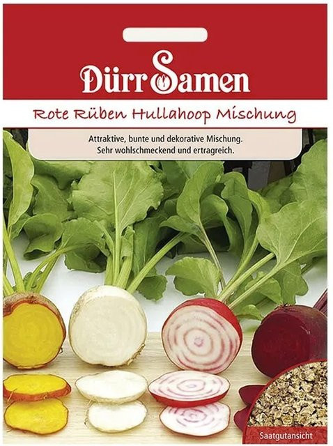 Dürr Samen Rote Rüben Hullahoop Mischung Saatgut 155 g - Bild 1