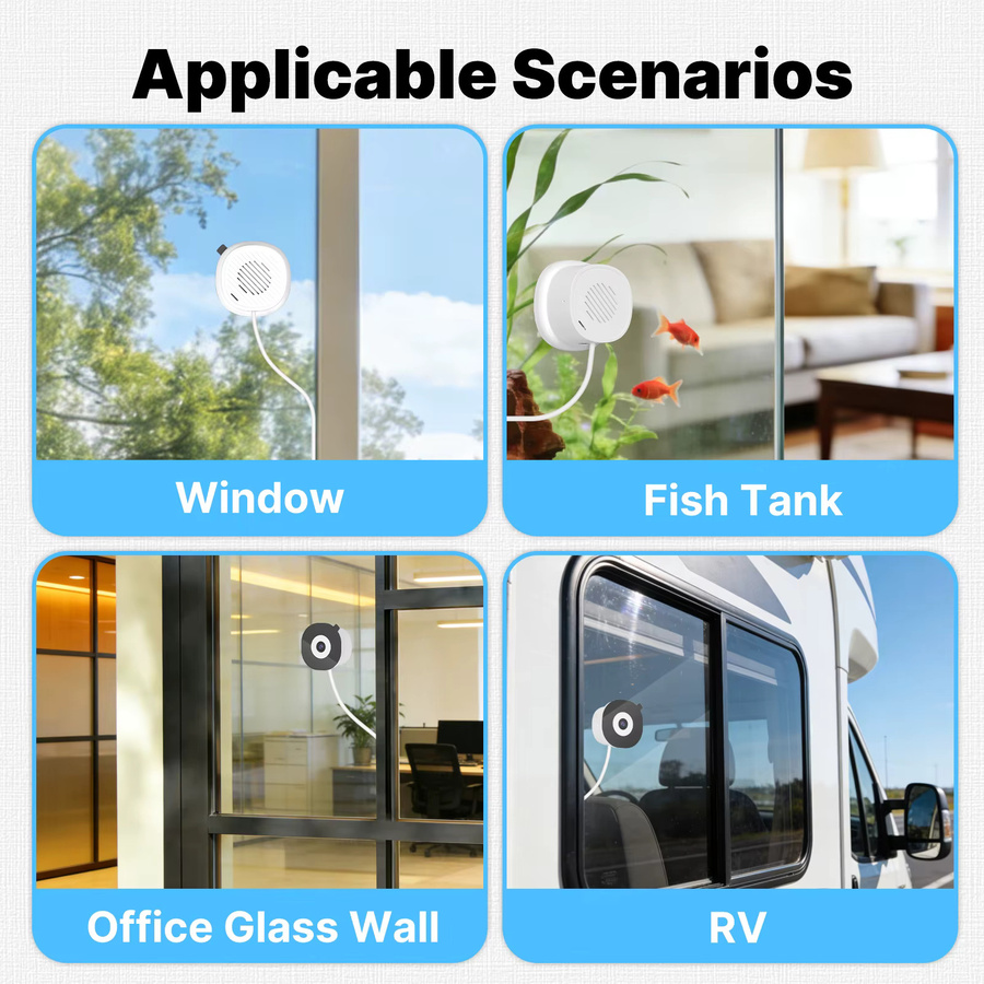 MOES Tuya WLAN Smart Fensterkamera mit 3MP Auflösung, Glasoberflächen-Montage und vollfarbiger Nachtsicht zur Heimsicherheit - Bild 6