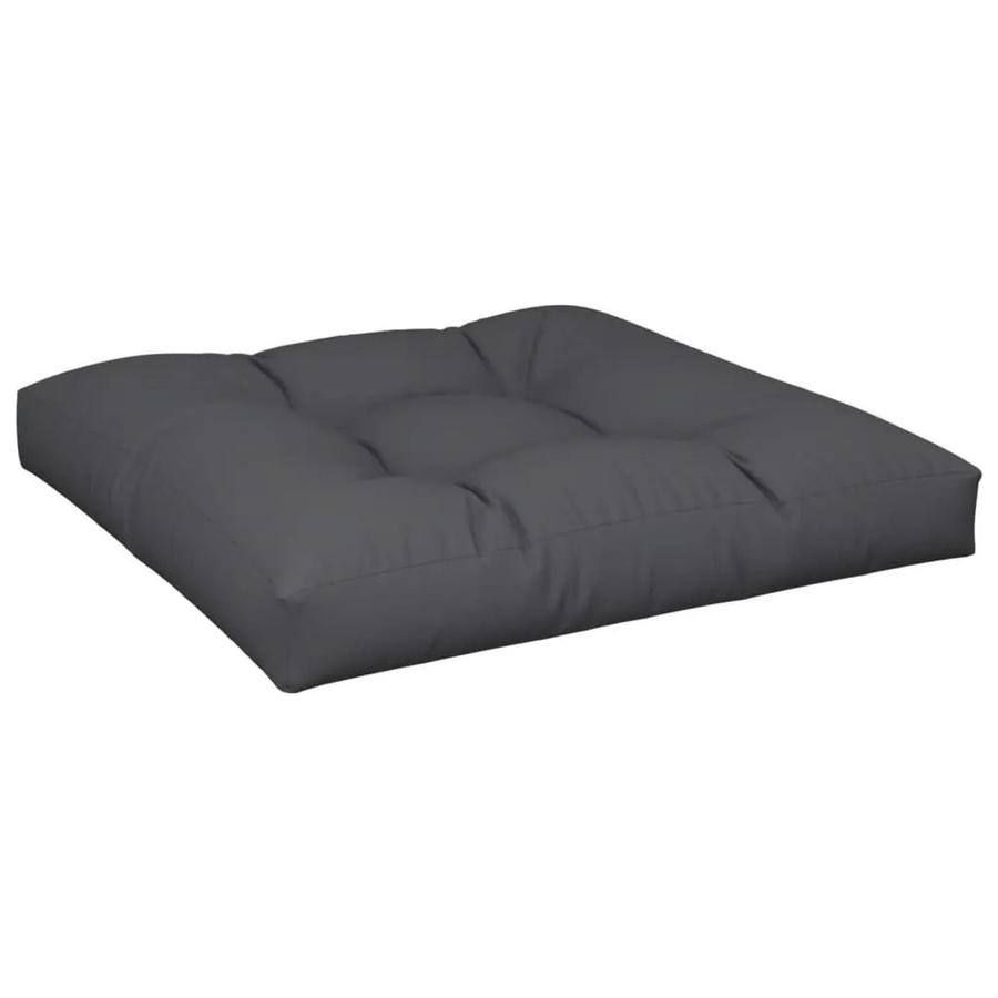 vidaXL Palettenkissen Schwarz aus Polyester, B/B/H: 80 x 80 x 12 cm - Bild 2
