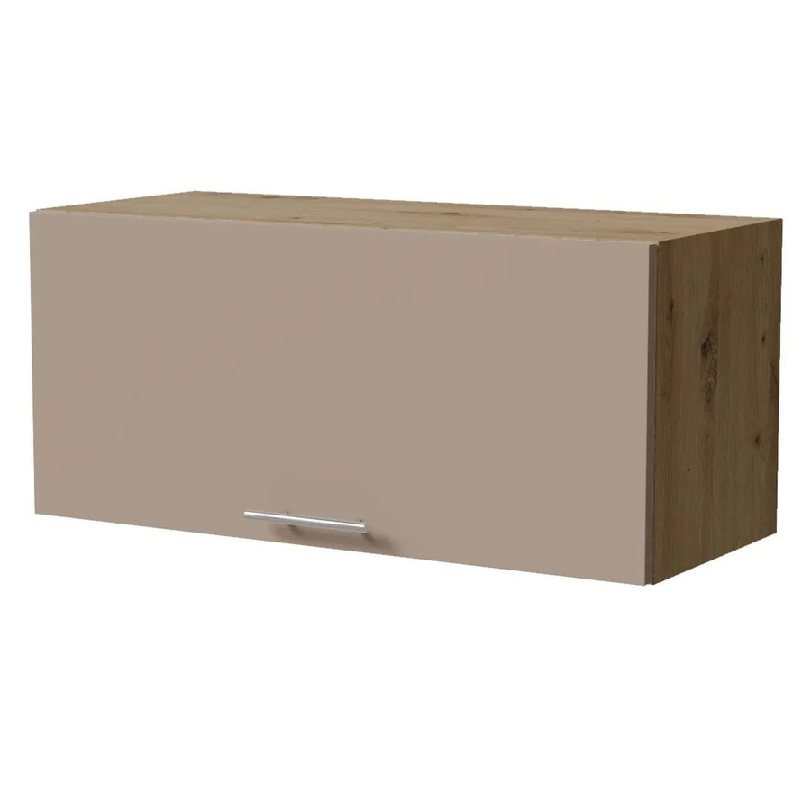 Feldmann-Wohnen Klapphängeschrank Brerra W4B Eiche Artisan in Graubeige Matt mit Gasdruckdämpfer, B/T/H: 80 x 32,5 x 36 cm - Bild 2