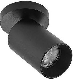 Brumberg Aufbauleuchte LED Schwarz aus Aluminium und Metall mit GU10 Fassung und verstellbarem Reflektor - Bild 1
