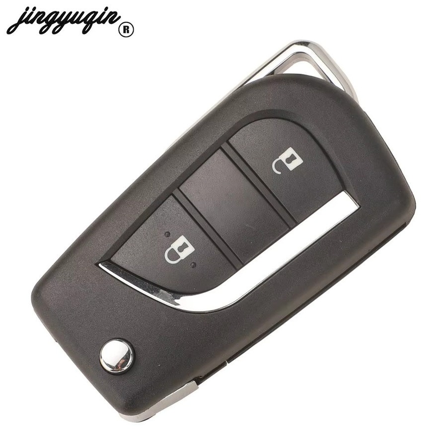 Jingyuqin 315MHz H/8A Chip 2-Tasten Flip-Fernbedienung für Toyota RAV4, Camry, Hilux und Corolla (Modelle 2011-2016) - Bild 2