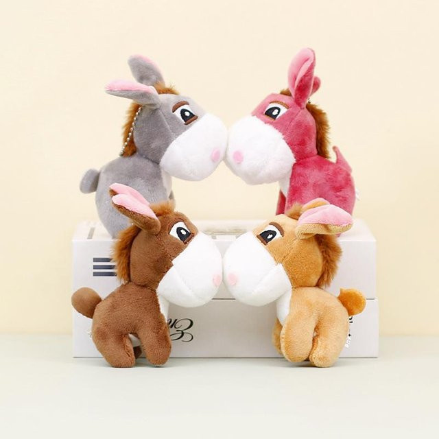 Schlüsselanhänger Pony Plüschtier, 12 cm, Kinder - Bild 1