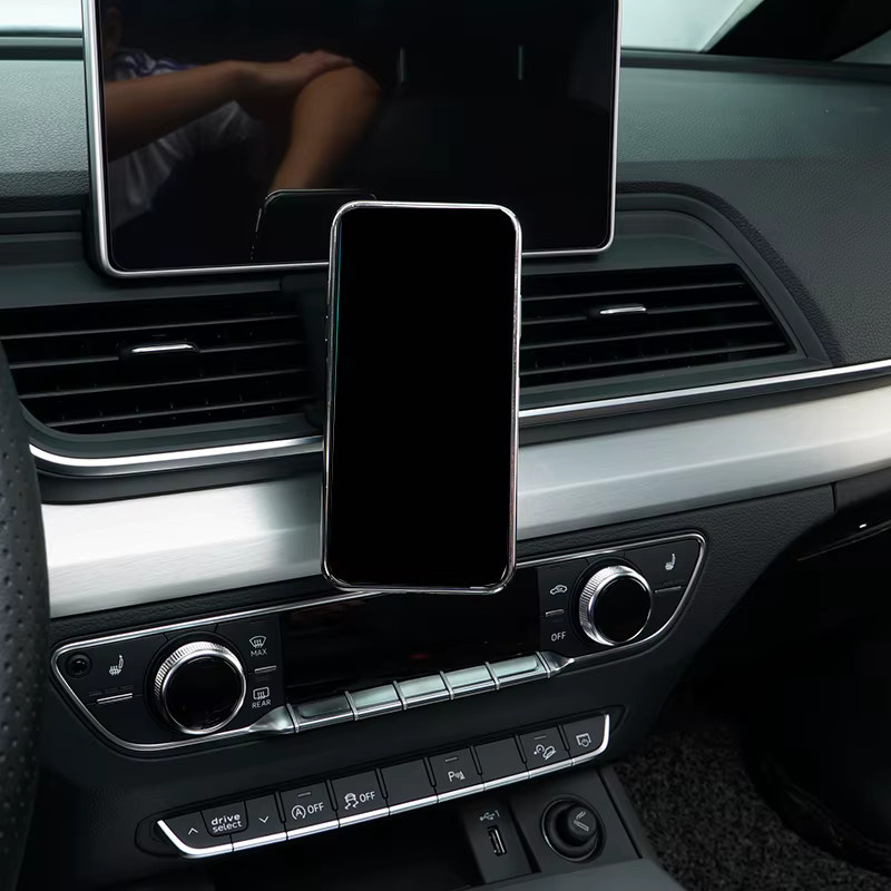 Magnetische Handyhalterung für Audi Q5 und SQ5 (2019-2023) in Schwarz für Smartphone und GPS - Bild 2