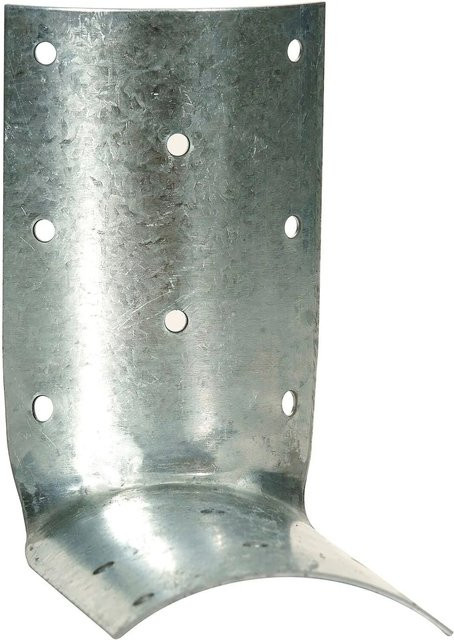 Simpson Rundholzwinkel EBR 80-B aus feuerverzinktem Stahl in Silber, B/T/H: 12,3 x 12,3 x 7,4 cm - Bild 1