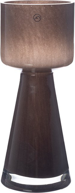 ERNST Vase und Kerzenhalter aus Glas in Braun, Höhe: 20 cm - Bild 1