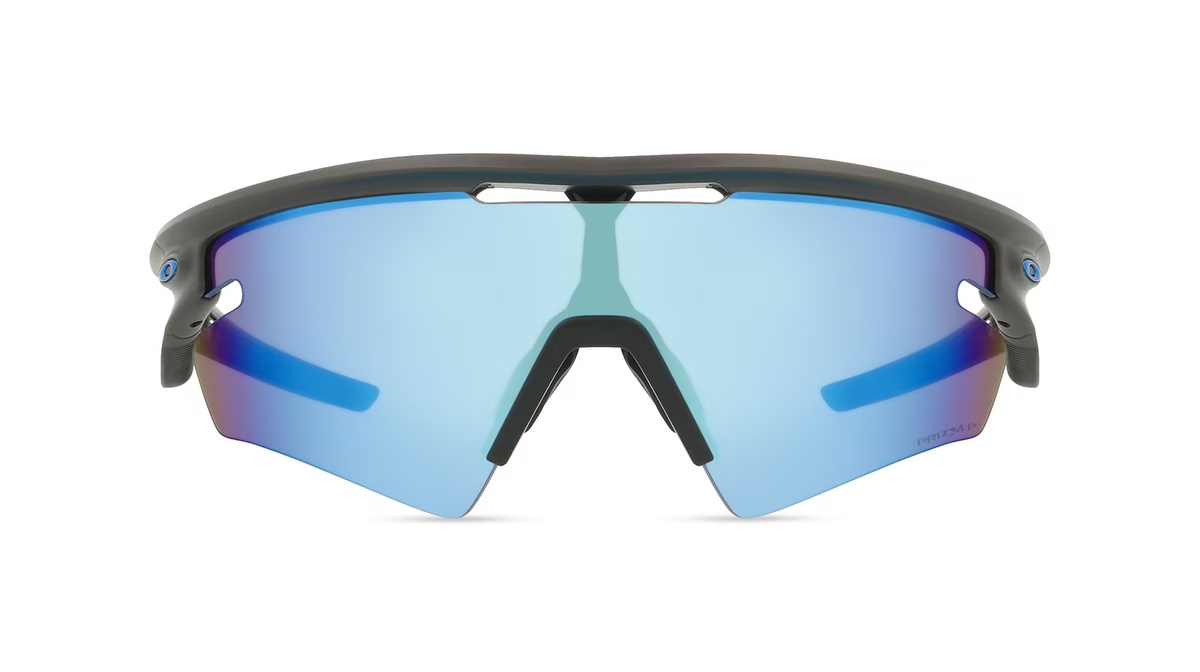 Oakley 0OO9499 SPHAERA SLASH Sonnenbrille, Halbrand, Eckig, Kunststoff, Unisex, grau, blau - Bild 1