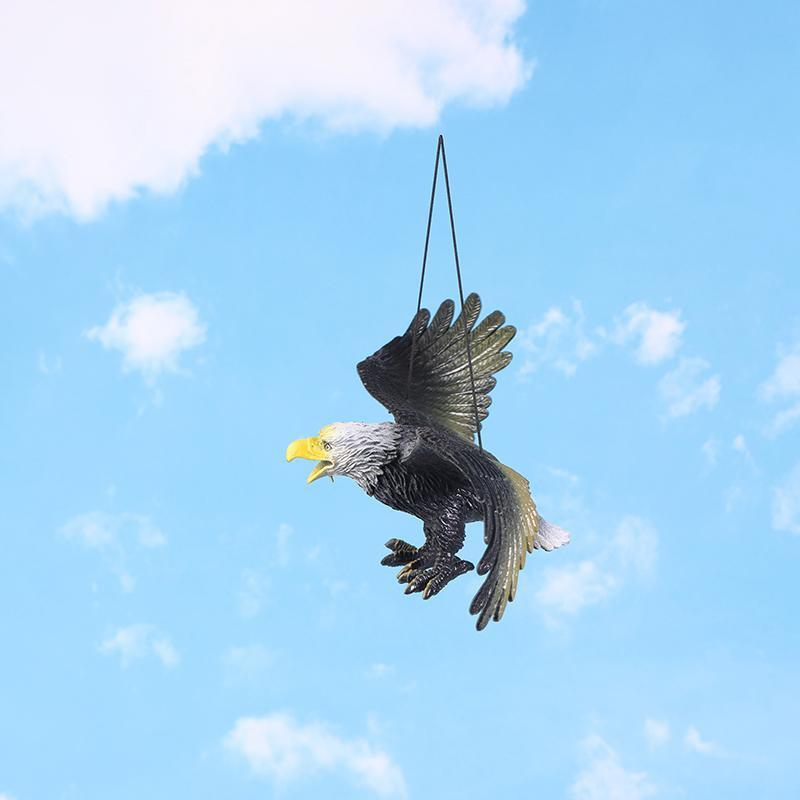 Gracy Adler Figur zur hängenden Vogelabwehr in Grau, 22 cm Höhe - Bild 4