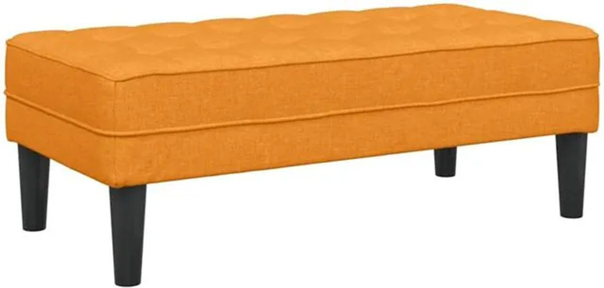 Moderne Bank aus Stoff in Gelb und Orange von vidaxl, B/T/H: 113 x 57 x 39 cm - Bild 1