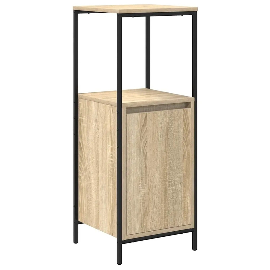 vidaXL Badschrank mit Regalen und Türen in Sonoma-Eiche, B/T/H: 36 x 35 x 95 cm - Bild 2
